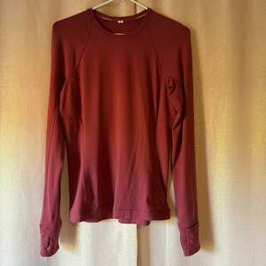 Lululemon It's Rulu Run Long-Sleeve Shirt in Mulled Wine Size 10